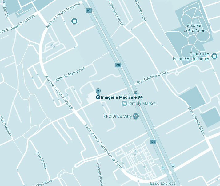 Plan d'accès au centre d'imagerie médicale 94 Vitry-sur-Seine